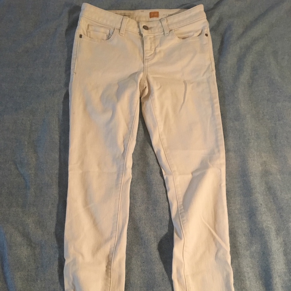 White Anthropologie Skinny Jeans : Size 27